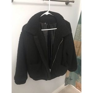 black teddy jacket
